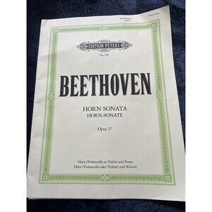 Beethoven: Horn Sonata in F Major, Op. 17 English/German Edition